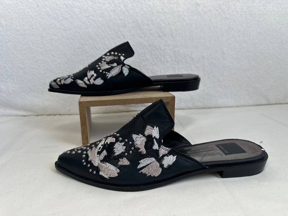 Dolce Vita Women's Harmony Embellished Mule Floral Embroidery SZ 8.5 NWOT